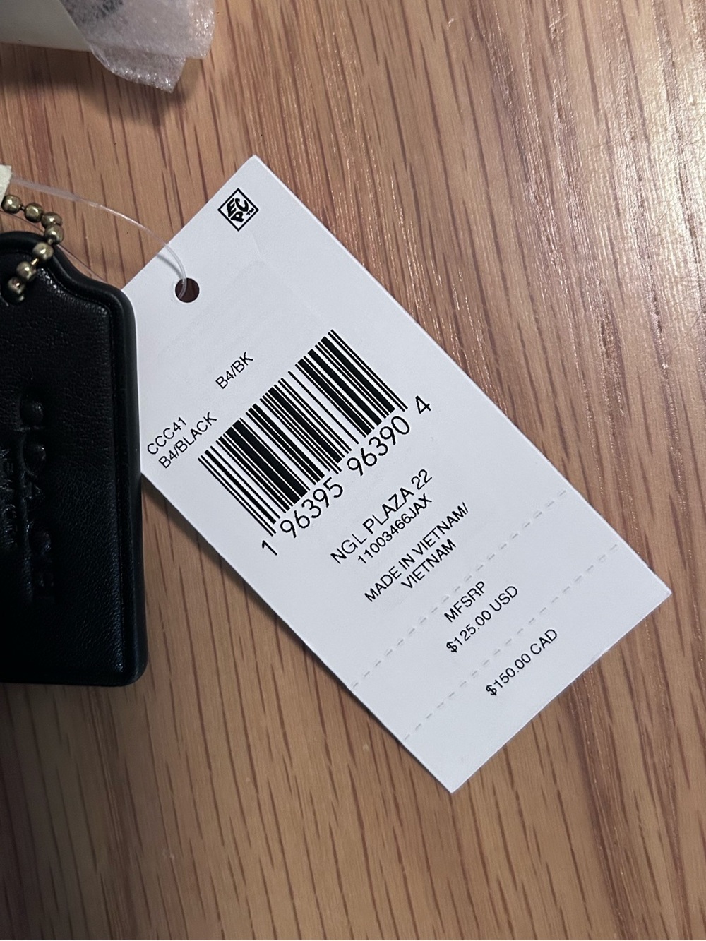 Coach Plaza Bag 22 - Brass/Black NWT - Picture 11 of 15